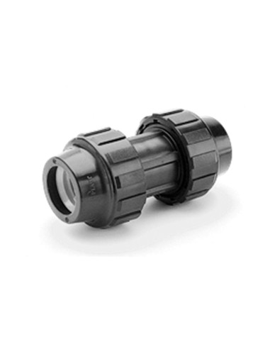 Dviguba mova PE vandentiekio vamzdžio 20mm PP užveržiama Dviguba mova PE vandentiekio vamzdžio 20mm PP užveržiama