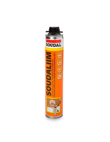 Putos klijai izoliacinėms plokštėms SOUDALIIM 800ml SOUDAL Putos klijai izoliacinėms plokštėms SOUDALIIM 800ml SOUDAL