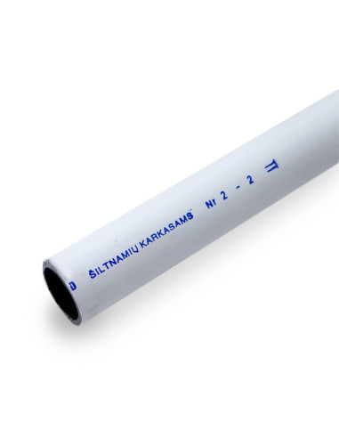 Vamzdis lankas šiltnamio karkasui 50mm baltas, ilgis 5.5m Vamzdis lankas šiltnamio karkasui 50mm baltas, ilgis 5.5m