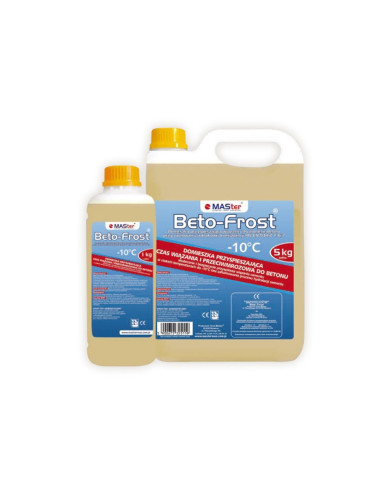 Plastifikatorius, nuo šalčio -10 MASter BetoFrost, 5 kg Plastifikatorius, nuo šalčio -10 MASter BetoFrost, 5 kg
