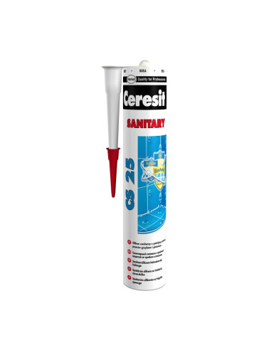 Sanitarinis silikonas CS25 Triple Protect 280ml Ceresit, spalva Ruda tamsiai 58 Sanitarinis silikonas CS25 Triple Protect 280ml Ceresit, spalva Ruda tamsiai 58