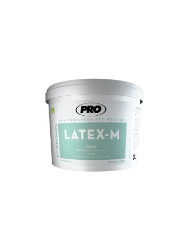 Dažai LATEX M PRO luboms, 3 klasė, matiniai, balti, 5L Dažai LATEX M PRO luboms, 3 klasė, matiniai, balti, 5L