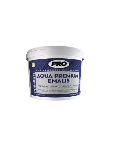 Dažai akrilinis emalis AQUA PREMIUM medienai ir metalui, juoda blizgi, 0.75L Dažai akrilinis emalis AQUA PREMIUM medienai ir metalui, juoda blizgi, 0.75L