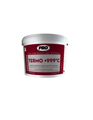 Aukštatemperatūrinė mastika-glaistas PRO.TERMO 5 kg Aukštatemperatūrinė mastika-glaistas PRO.TERMO 5 kg