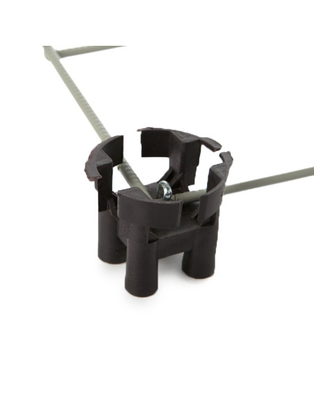 Fiksatorius armatūrai, plastikinis, tvirtam pagrindui (kėdutė), 20mm