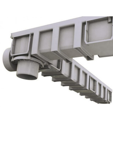 Grindinio latako aklė - horizontalus išbėgimas 110mm NAV177 Nicoll