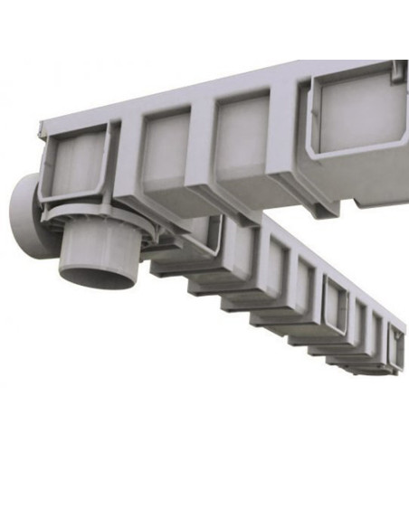 Grindinio latako aklė - horizontalus išbėgimas 110mm NAV177 Nicoll