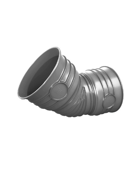 Alkūnė  pralaidai PP 600mm 45*