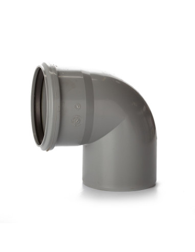 Alkūnė vidaus kanalizacijos PVC 110mm / 87* Alkūnė vidaus kanalizacijos PVC 110mm / 87*