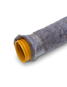Drenažo vamzdis 92mm su geotekstilės filtru. Tvirtas geotekstilės sluoksnis