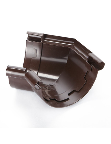 Kampinė jungtis 135* latakui Nicoll ANC525M Ruda. Statybinės medžiagos