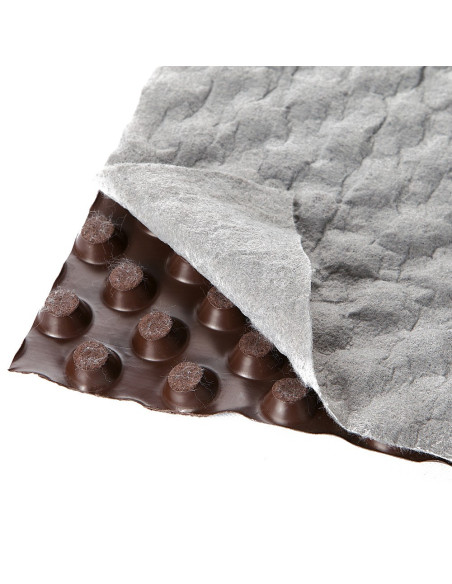 Drenažinė membrana su geotekstile DELTA NP DRAIN, plotis 2.0m (40m2)