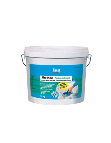 Hidroizoliacija cementinė elastinga Flex-Dicht Knauf 15 L Hidroizoliacija cementinė elastinga Flex-Dicht Knauf 15 L