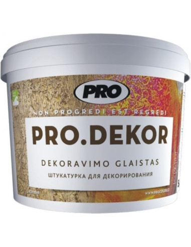 Dekoravimo glaistas PRO.DEKOR VID (vidutinio grūdėtumo) 15kg