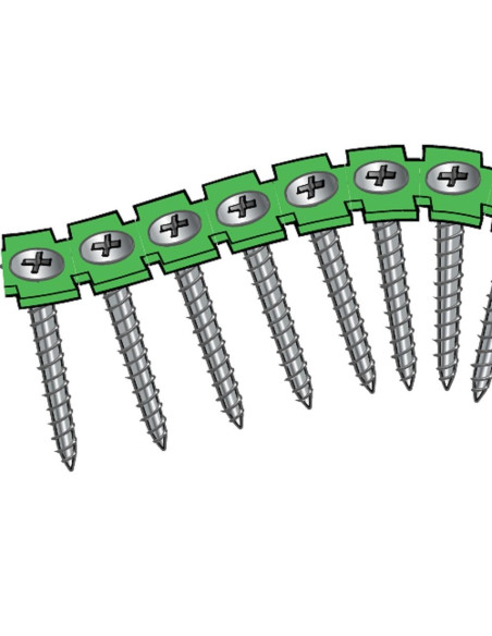 Sraigtai savisriegiai juostoje gipso kartono plokštei į metalą  GKP/MET, 3.5x41mm ESSVE [1000vnt]. Statybinės medžiagos . S