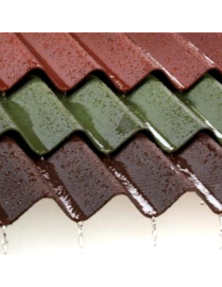 Bituminis banguotas lakštas Corrubit, Ruda spalva. Statybinės medžiagos