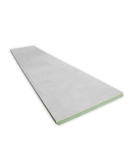 Poliuretano plokštė su gipso kartono plokšte FF-PIR GYL su įlaidomis, storis 40mm, matmenys 600x2600mm