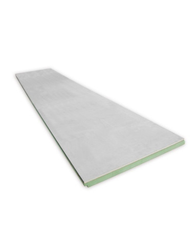 Poliuretano plokštė su gipso kartono plokšte FF-PIR GYL su įlaidomis, storis 70mm, matmenys 600x2600mm