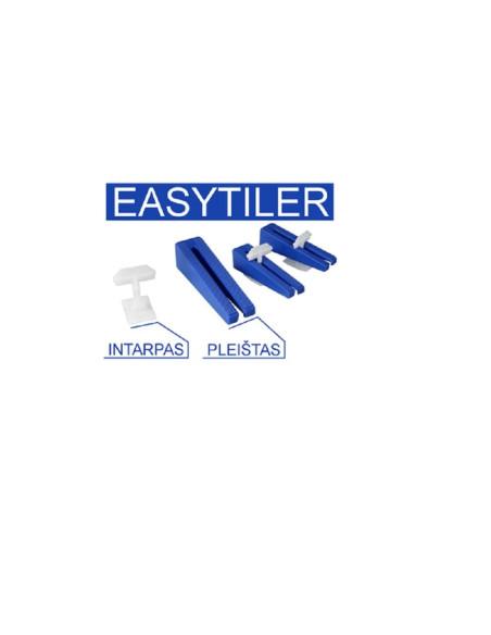 Plytelių išlyginimo sistema Easytiler - Pleištas plytelėms (100vnt.)