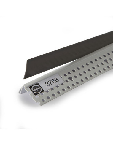 PVC profilis G/K kraštams, užbaigimo detalė 12,5 J, ilgis 3.0m