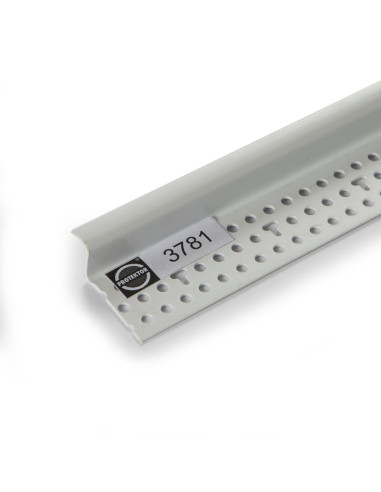 PVC užbaigimo profilis 3781 su suformuota 6 mm pločio šešėline siūle 3.05m