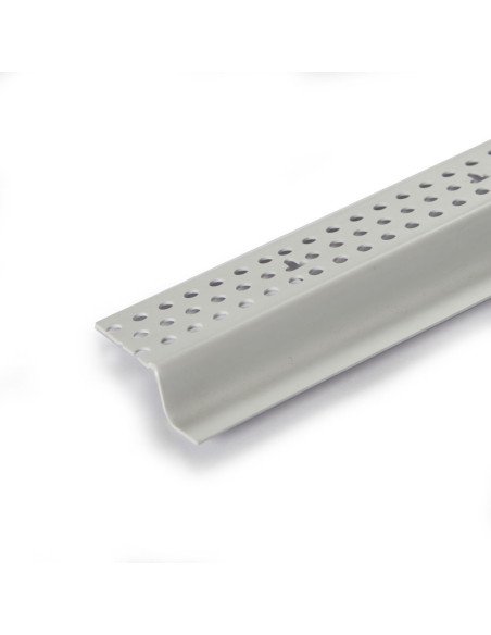 PVC užbaigimo profilis 3782 su suformuota 12 mm pločio šešėline siūle 3.05m