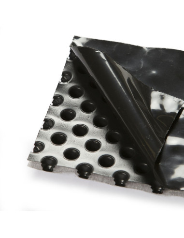 Drenažinė membrana su geotekstile DELTA X DRAIN, plotis 2.0m