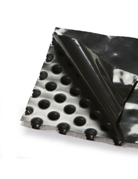 Drenažinė membrana su geotekstile DELTA X DRAIN, plotis 2.0m