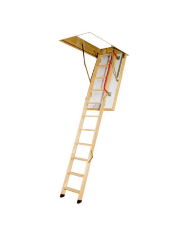 Segmentiniai sulankstomi laiptai su medinėmis kopėčiomis LTK Energy 55x100cm, h 280cm FAKRO Segmentiniai sulankstomi laiptai su medinėmis kopėčiomis LTK Energy 55x100cm, h 280cm FAKRO