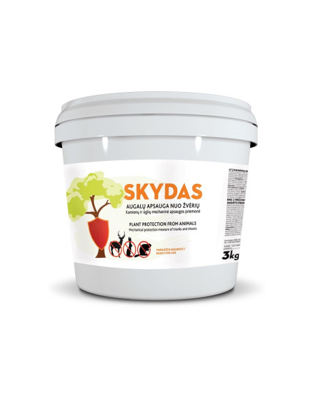 Augalų apsauga nuo žvėrių SKYDAS, paruošta naudoti, 3kg. Statybinės medžiagos