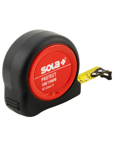 Matavimo ruletė SOLA Protect | 3m, 5m, 8m | Smūgiams atsparus korpusas. Statybinės medžiagos