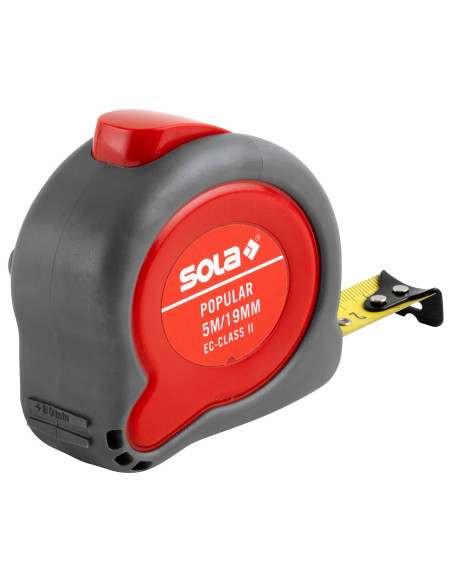 Matavimo ruletė SOLA Popular | 3m, 5m | Lengva ir tiksli. Statybinės medžiagos
