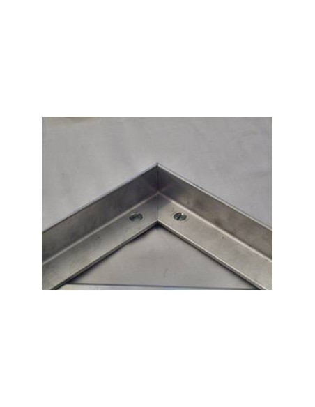 Aliuminio rėmelis montuojamas į grindis, 50 x 75cm. Statybinės medžiagos