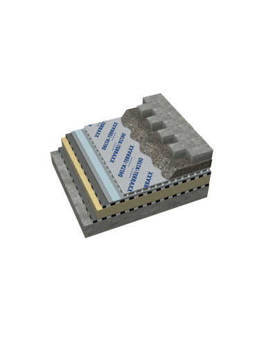 Drenažinė membrana su geotekstile DELTA TERRAXX 400kN. Statybinės medžiagos . Statybinės medžiagos