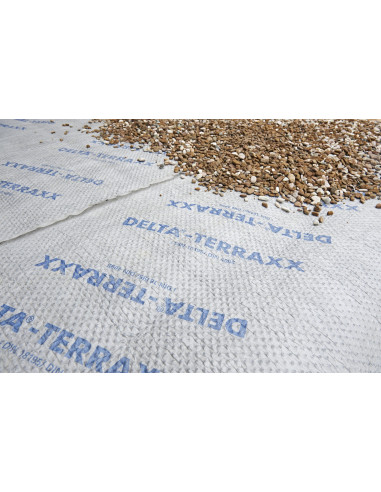Drenažinė membrana su geotekstile DELTA TERRAXX 400kN. Statybinės medžiagos . Statybinės medžiagos
