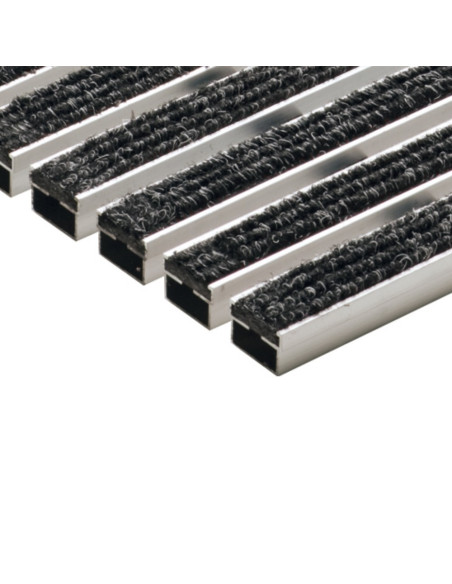 Batų valymo kilimėliai, antracito spalvos, veltinio juostelės, 60 x 40 cm, ACO Vario 01210