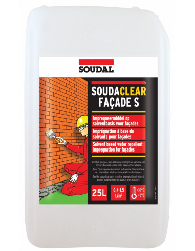 Impregnantas - hidrofobinis skystis Soudal Silicoat. Statybinės medžiagos