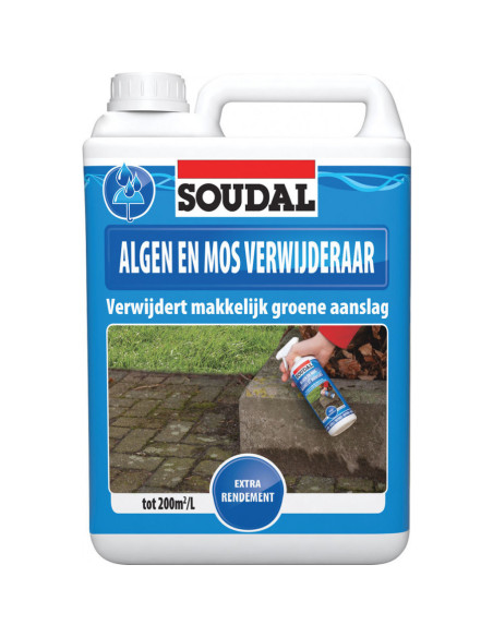Priemonė samanoms ir kerpėms naikinti Antimos 5L, Soudal. Statybinės medžiagos