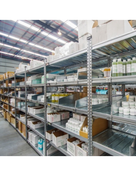 Stelažas - lentyna sandėliavimui, cinkuoto plieno. Statybų turgus. Statybinės medžiagos.