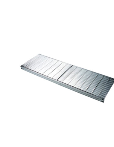 Lentyna su skersiniais stelažui-lentynai [ilgis pasirenkamas, gylis pasirenkamas], cinkuoto plieno, METALSISTEM