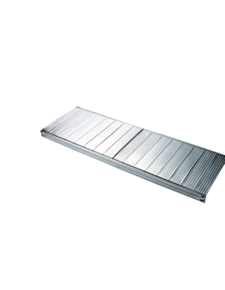 Lentyna su skersiniais stelažui-lentynai [ilgis pasirenkamas, gylis pasirenkamas], cinkuoto plieno, METALSISTEM