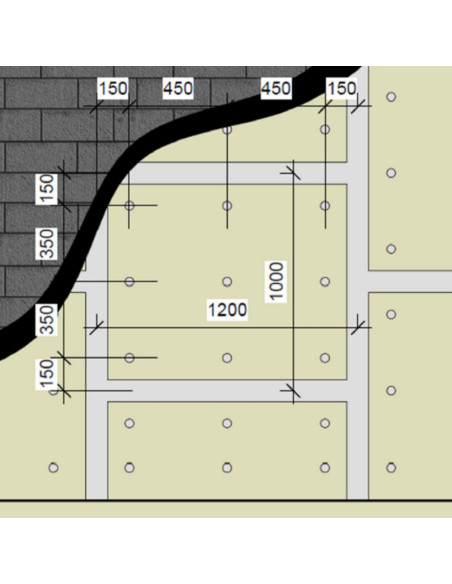 Garso akustinė izoliacinė plokštė SW-10, kompozitas GKP+Guma, 1200x1000mm