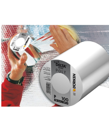 Klijavimo juosta, aliumizuota, DELTA® POLY-BAND P 100, plotis 100mm, rulone 100m
