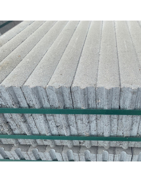Vejos bortas 5, betoninis, storis 5cm, aukštis 20cm, ilgis 100cm, pilkos spalvos
