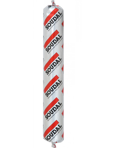Silikonas neutralus Silirub WS stiklo fasadams, juodas 600ml, Soudal