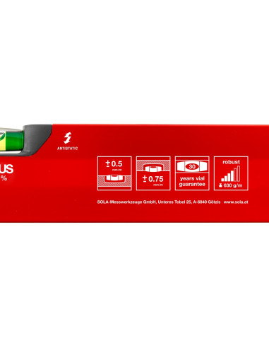 Pirkite SOLA BigX „Profi“ klasės gulsčiuką. Unikalus X formos profilis, 630 g/m svoris ir FOCUS akutės maksimaliam matavimo pato