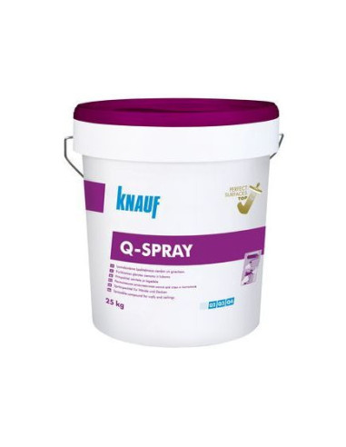 Glaistas gipsinis purškiamas Q-SPRAY KNAUF, 25kg. Statybinės medžiagos