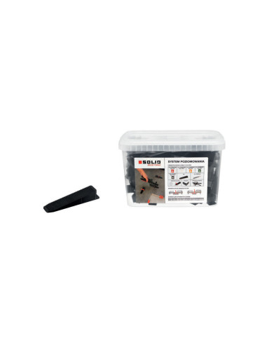 Plytelių lyginimo sistemos rinkinys SOLID 1.5mm (880vnt) + pleištai (200vnt) + replės