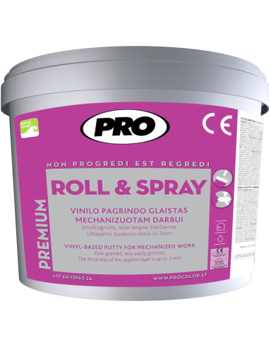 Glaistas vinilo pagrindo Roll&Spray...