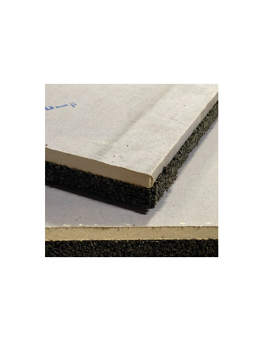 Garso akustinė izoliacinė plokštė SW-12, kompozitas GKP+Guma, 1200x1000mm